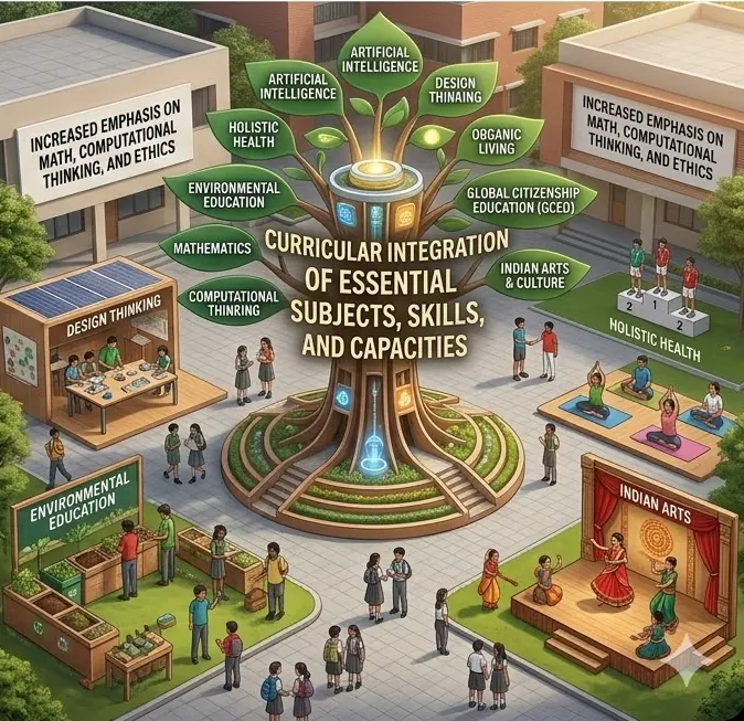 Students receiving medals on a sports podium